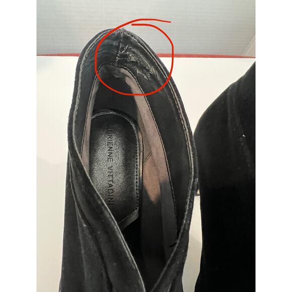 Adrienne Vittadini Women’s Black Suede Trippin Bootie Shoes Size 8M - Picture 10 of 10